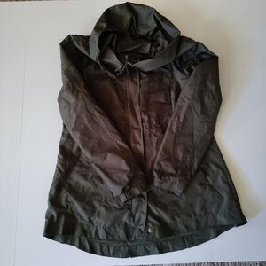 Women's "A New Day" Olive Green Hooded Water Repellent Jacket